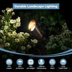 Gardencoin Solid Brass Outdoor Landscape Spotlight, 12V Low Voltage LED Spot - Image 2