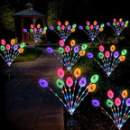 Lmtocs Solar Easter Decorations Outdoor Stake Lights, 2 Packs 16LED Solar Egg - Image 5
