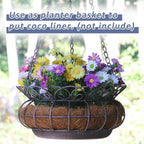 Metal Hanging Planters, Plant Hanger Basket Decorative Plant Pot Holder - Image 6