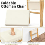 Foldable Foot Stool Ottoman, Modern Foot Rest - Image 5