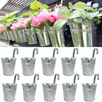 LaLaGreen Fence Planters for Outdoor Plants Railing Planter Metal Herb Garden by L%C3%A1L%C3%A1Green
