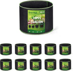 Delxo Garden Grow Bags 1 Gallon 10 Pack Plant Growing Bags Small Fabric Pots by Delxo