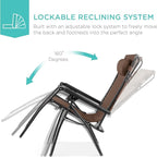 Best Choice Products Folding Zero Gravity Outdoor Recliner Patio Lounge Chair - Image 4