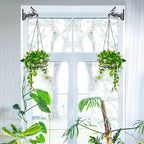 4-Pack Aesthetic Wall Plant Hanger Indoor and Outdoor – 10 Inch Metal Hanging - Image 8