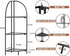 Crofy Foldable 3 Tier Corner Shelf, Metal Corner Plant Stand - Image 3