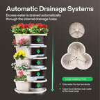 VIVOSUN 2-Pack 5 Tier Vertical Gardening Stackable Planter - Image 2