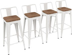 Yongchuang 30 inch Metal Bar Stools Set of 4 Bar Height Barstools by YongchuangInternational