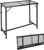 REDCAMP 39 Inch Outdoor Bar Table, Folding Paito Bar Height Table by REDCAMP