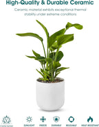 vancasso 8 Inch Ceramic Plant Pots, Planters - Image 4