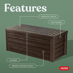 Keter Westwood 150 Gallon Deck Box Organizer, Doubles as 2-Person Bench Seat - Image 3