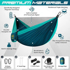 Camping Hammock Mosquito Net, Double & Single Portable Hammocks Hammocks - Image 2