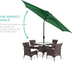 Best Choice Products 10ft Outdoor Table Compatible Steel Polyester Market Patio - Image 2