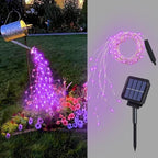 ZNYCYE Solar Waterfall Fairy Bunch Lights Outdoor Waterproof 200LEDs 8 Modes by ZNYCYE