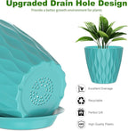 6 Pack 7 Inch Indoor Plant Pots - Image 3