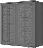 Storage Box Outdoor Caninet, Resin Indoor Storage Box Waterproof Outdoor by Mrosaa