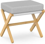 Foldable Foot Stool Ottoman, Modern Foot Rest by BAMBOOHOMIE