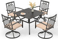 PHI VILLA 5 Pieces Outdoor Dining Set by PHIVILLAThepioneerofcomfortablehouseholdsupplies