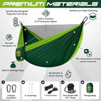 Camping Hammock Mosquito Net, Double & Single Portable Hammocks Hammocks - Image 2