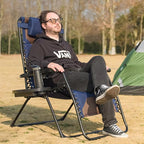 Zero Gravity Chair Set of 2 Oversized Padded Recliner - Image 2
