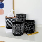 Ton Sin Flower Pots, 5.5 Inch Black Ceramic Planter - Image 5