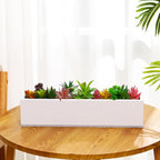 16.1 x 3.2 x 3.5 Inch Long Rectangular Planter Box Window Sill Plant Box Metal - Image 7