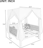 Merax Outdoor Patio Sunbed - Image 2