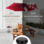 Best Choice Products 7.5ft Outdoor Solar Market Table Patio Umbrella - Image 3