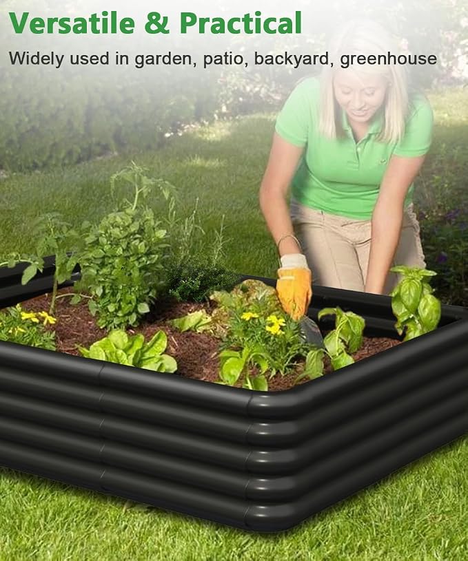 4.3x3.0x1.0ft Raised Garden Bed Kit, Rustproof PP Material Garden Box, Flower - Image 5