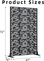 Casaphoria 72" H x 47" W Metal Privacy Screen, Outdoor Freestanding Decorative - Image 7