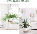 Hanging Planters for Indoor Outdoor Plants, 1 Set Self Watering Hanging Pot - Image 5