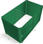 Land Guard 6x3x3ft Rectangular Galvanized Raised Garden Beds, Large-Capacity - Image 2