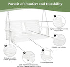 Poly Lumber 2-Seat Porch Swing, HIPS 4.5-Feet Bench Swing - Image 5