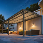 AECOJOY 20' x 12' Outdoor Gazebo Hardtop Pergola - Image 4