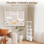 LASZOLA 6 Tiered Folding Tall Plant Stand Indoor - Image 2