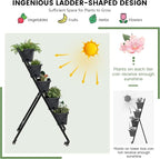 Giantex Set of 2 Vertical Raised Garden Bed on Wheels, Elevated Planter Raised - Image 8
