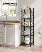 SONGMICS 5-Tier Metal Storage Rack, Shelving Unit - Image 2