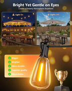 Brightown 52FT Solar String Lights Outdoor Waterproof - Image 2