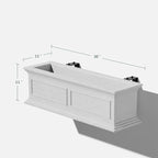 Veradek Brixton Series Plastic Railing Planter - Image 2