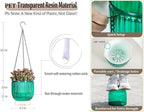 Melphoe 2 Pack Self Watering Hanging Planters Indoor Flower Pots, 6.5 Inch - Image 6