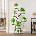 Plant Stand Indoor with Grow Lights, 7 Tiered Indoor Plant Shelf, Metal Plant - Image 5