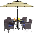 PHI VILLA 5 Piece Outdoor Dining Set by PHIVILLAThepioneerofcomfortablehouseholdsupplies