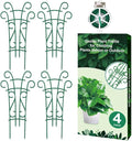 Plant Trellis for Potted Plants 4 Pack Stackable Indoor Outdoor Climbing by Qaobo