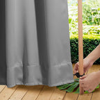 NICETOWN Outdoor Curtains for Patio Waterproof 2 Panels, W100 x L95 Windproof - Image 6