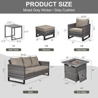 Belord 7 Pieces Patio Furniture Set - Image 2