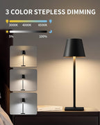 KDG Cordless Table Lamp, Portable LED Desk Lamp, 5000mAh Battery Operated - Image 6