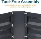 Sunnydaze 11.75" H Raised Metal Garden Bed - Image 5