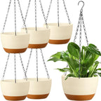 Mumufy 6 Pcs 8 Inch Hanging Planters by Mumufy