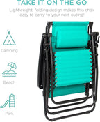 Best Choice Products Folding Zero Gravity Outdoor Recliner Patio Lounge Chair - Image 8