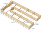 AMERLIFE U-Shaped Raised Garden Bed, 7.5Wx15Dx1.6H Free Combination Outdoor - Image 7
