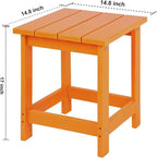 LZRS Adirondack Square Outdoor Side Table - Image 3